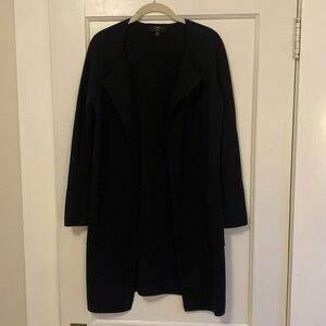 J. Crew Juliette collarless sweater-blazer black sz XS